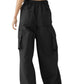 Aaron & Amber - Nylon Cargo Pants