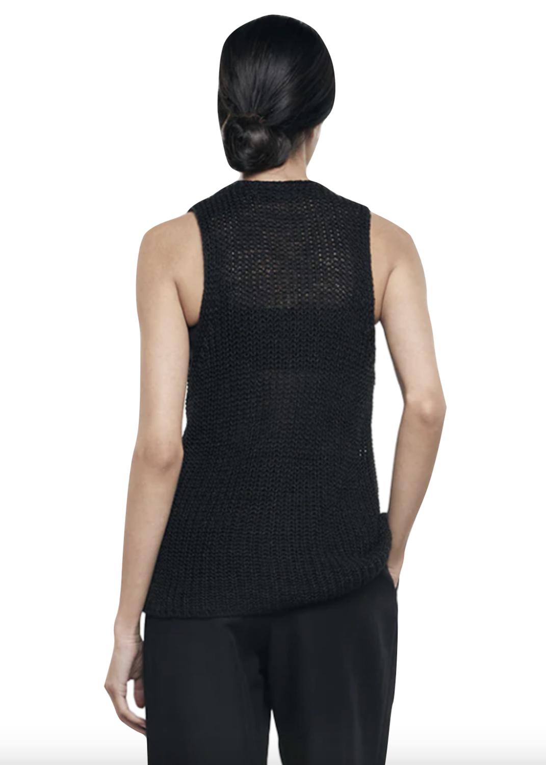 Enza Costa - Linen Open Knit Vest