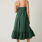 Sunday - Shirred Top Tiered Midi Dress