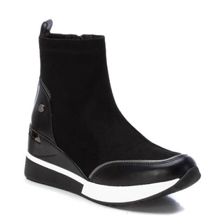 Xti - Botas de camurça femininas com salto plataforma