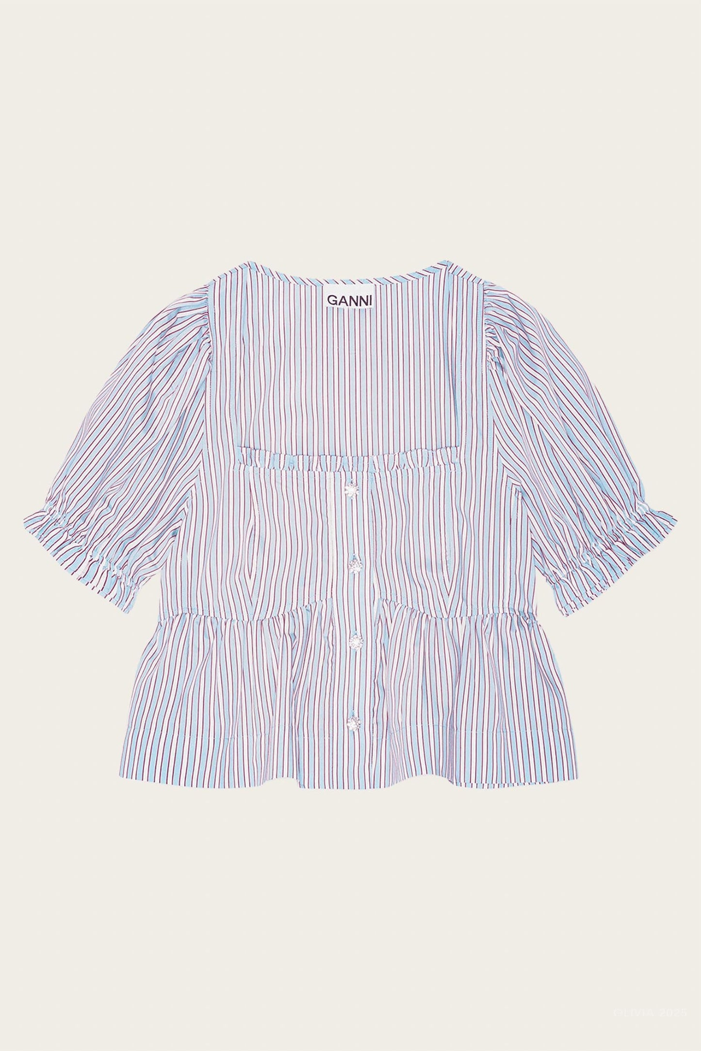 Ganni - Candy Stripe Blouse