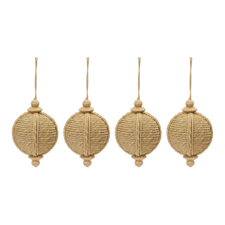 Jute Onion Ornament (Set of 4)