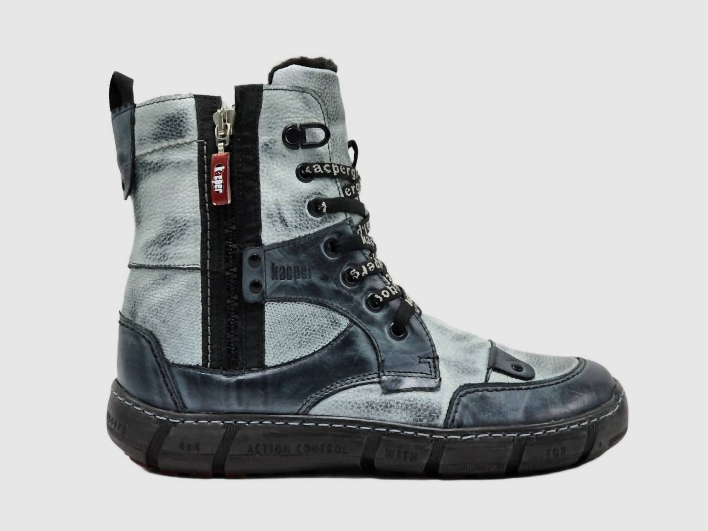 Kcr Group - Women's Action Thick Fur-lined Zip-up Leather Boots