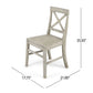 Plethora Dining Chair With X-Shaped Back (Set of 2)