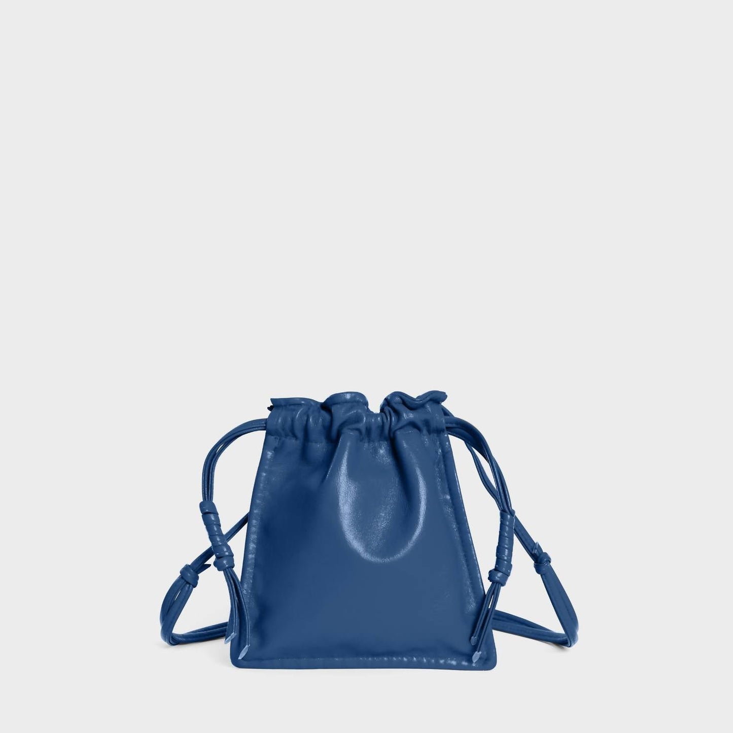 Lemiz - Women's Mini Bowie Drawstring Crossbody Leather Bag