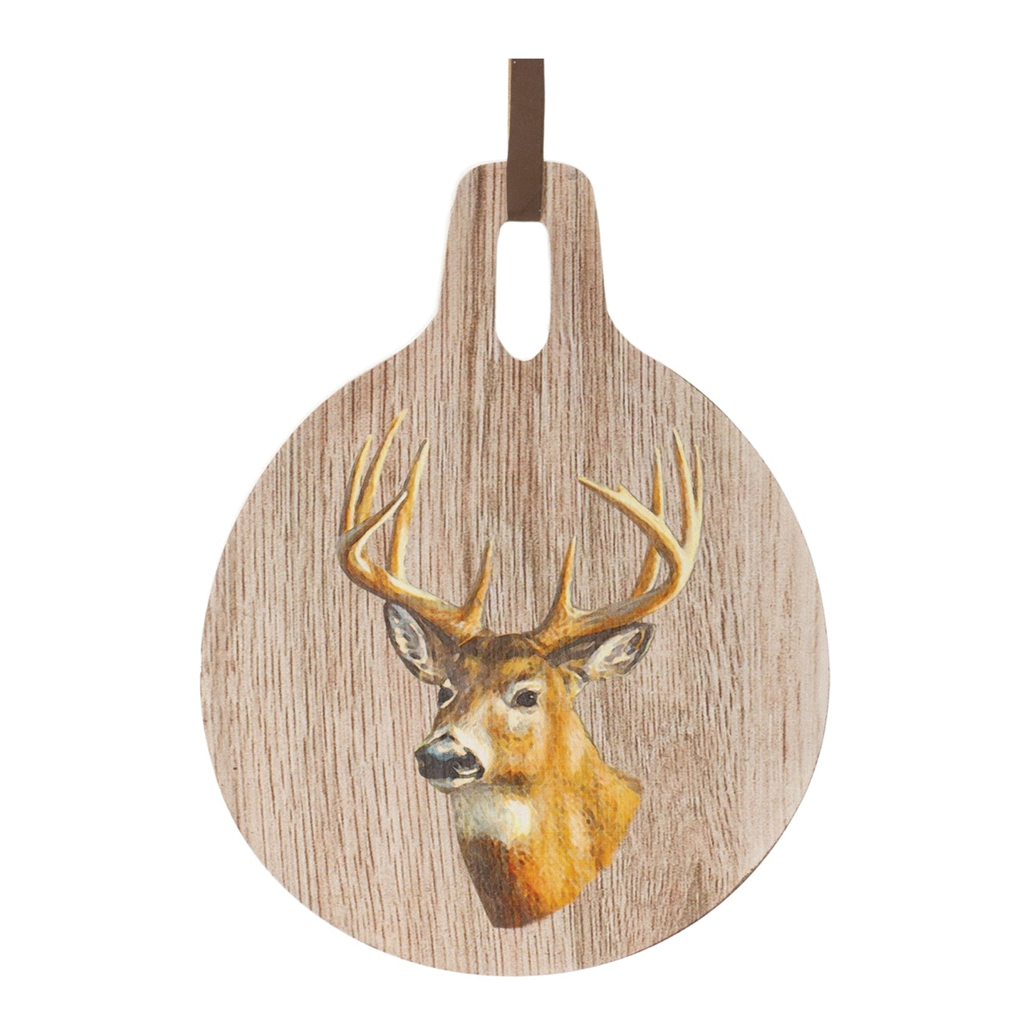 Deer Print Cutting Board Decor 7.75"D