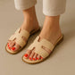 Cushionaire - Women's Voyage Cutout Strap Slide Sandal