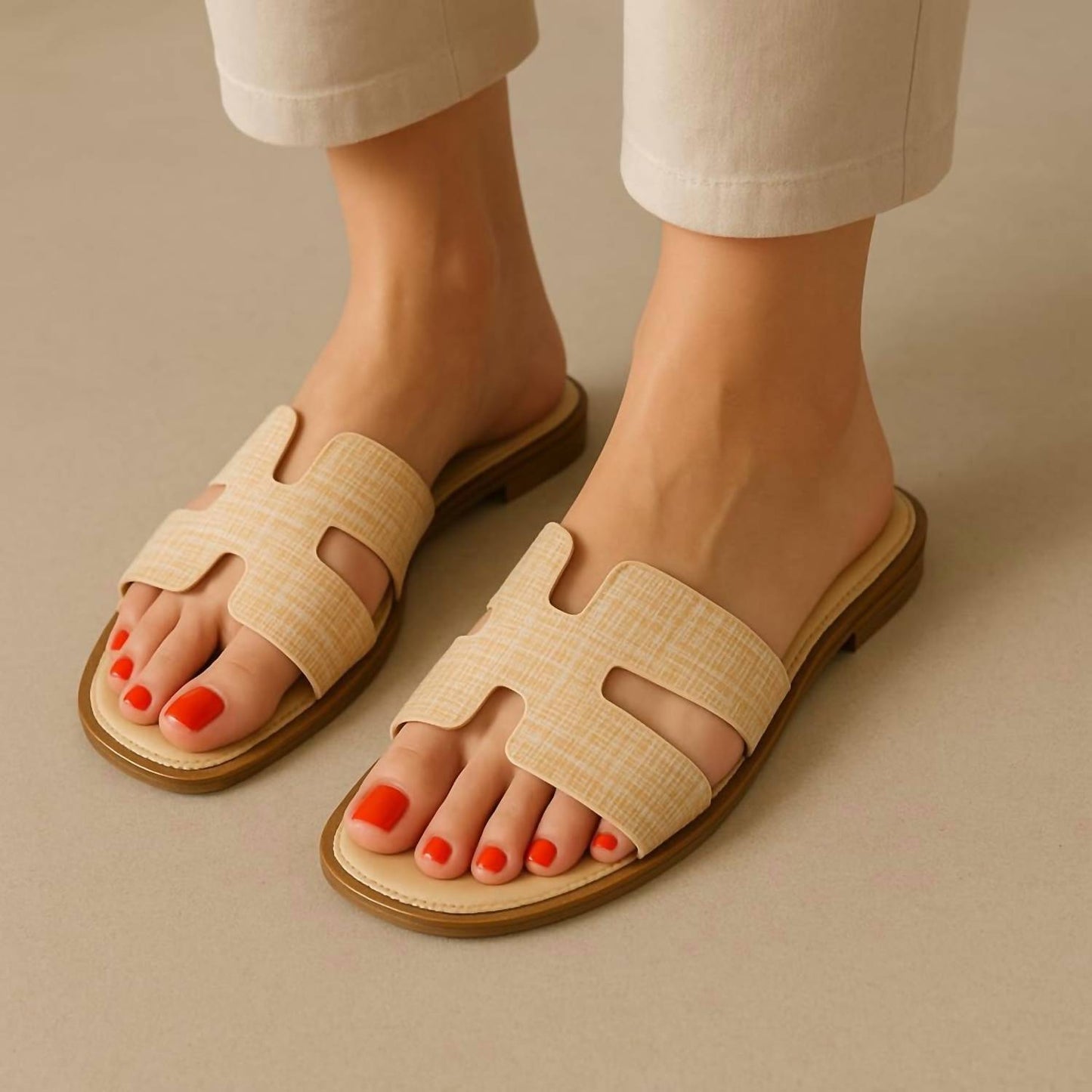 Cushionaire - Women's Voyage Cutout Strap Slide Sandal