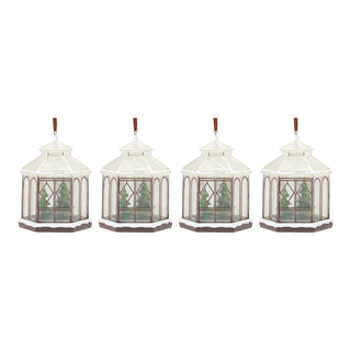 Winter Gazebo Ornament (Set of 4)