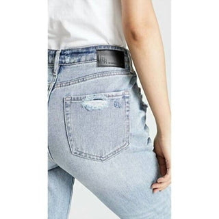 Kendall + Kylie - Calça jeans rasgada estilo boyfriend desgastada The Icon