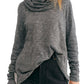 Women's Free People Cowl Neck Cocoon Pullover, Size X-Small/Small - Grey