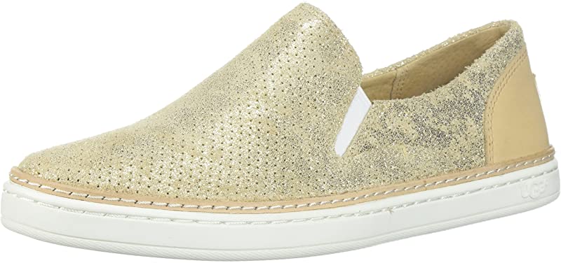 Sapatos Ugg Adley Perf Stardust Slip On Femininos Amarelos Tamanho 10 B(M) EUA