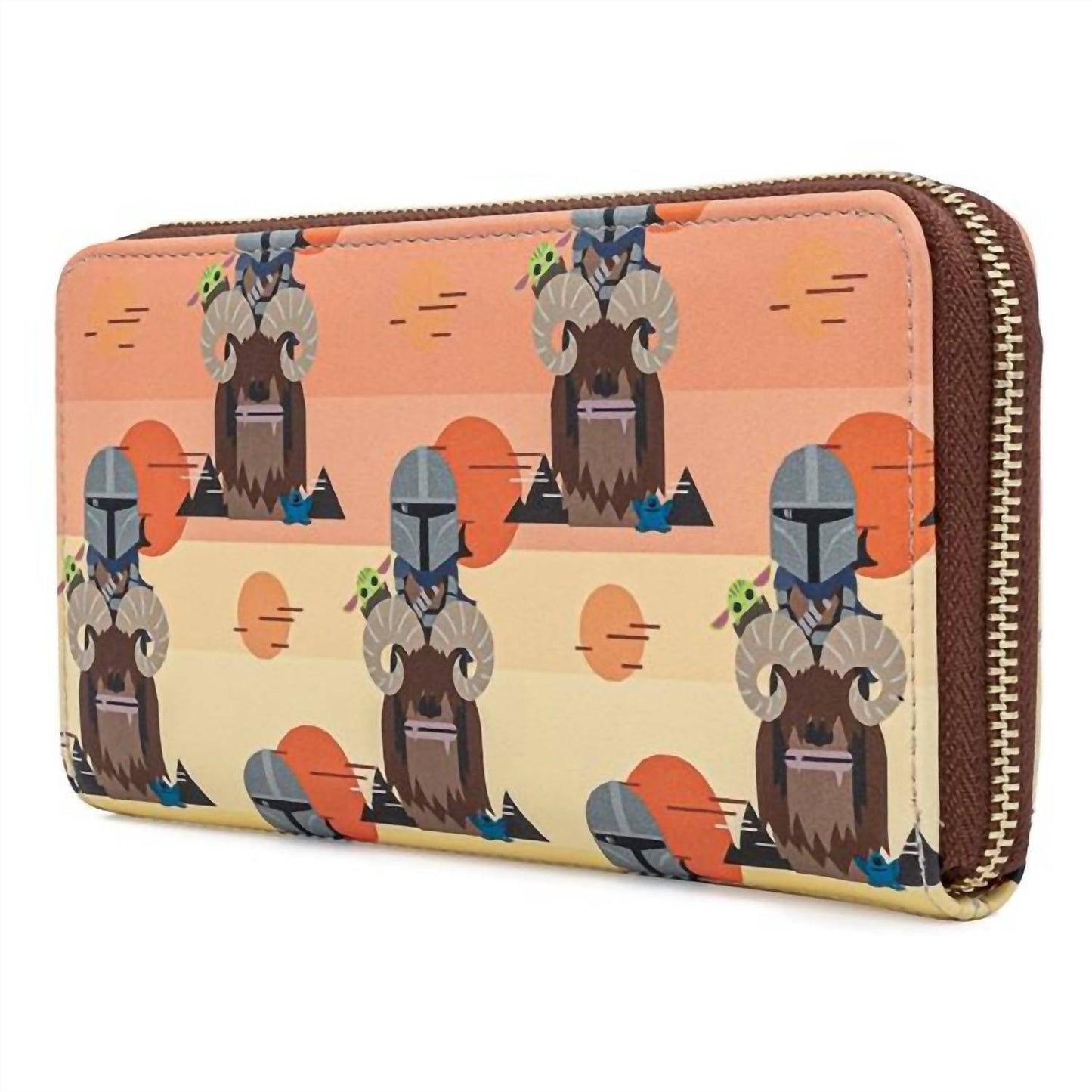 Loungefly - Star Wars Mandalorian Bantha Ride Aop Zip Around Wallet