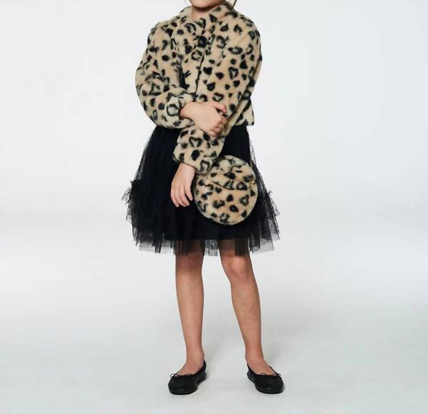 Deux Par Deux - Girl's Faux Fur Short Jacket