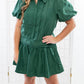 Tcec - Louise Pleated Aline Puff Sleeve Mini Dress