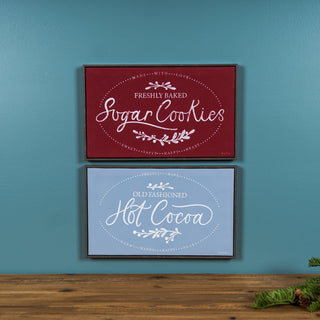 Winter Cookies and Cocoa Wall Sign (Set of 2)