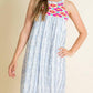 Thml - Stripe Embroidered Halter Dress