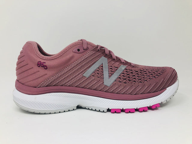 Tênis de corrida New Balance 860 v10 feminino, rosa crepuscular/rosa/peônia, 6 B(M), rosa EUA