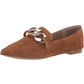 Steve Madden - Women's Flourish Slip On Pointed Toe Suede Embellished Loafers
