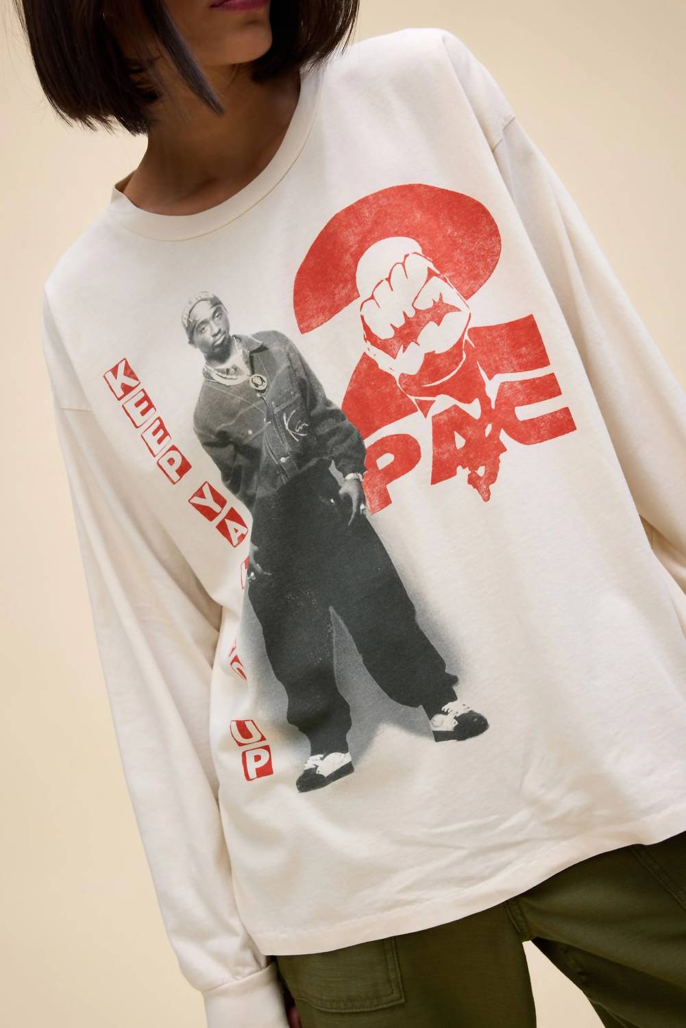 Daydreamer - Tupac Keep Ya Head Up Long Sleeve Merch