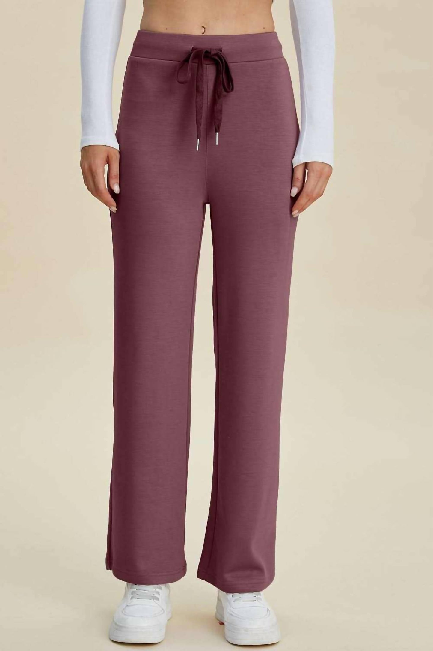 Basic Bae - Full Size Air Scuba Drawstring Wide Leg Pants