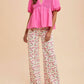 Anniewear - Honeycomb Smocked Babydoll Blouse