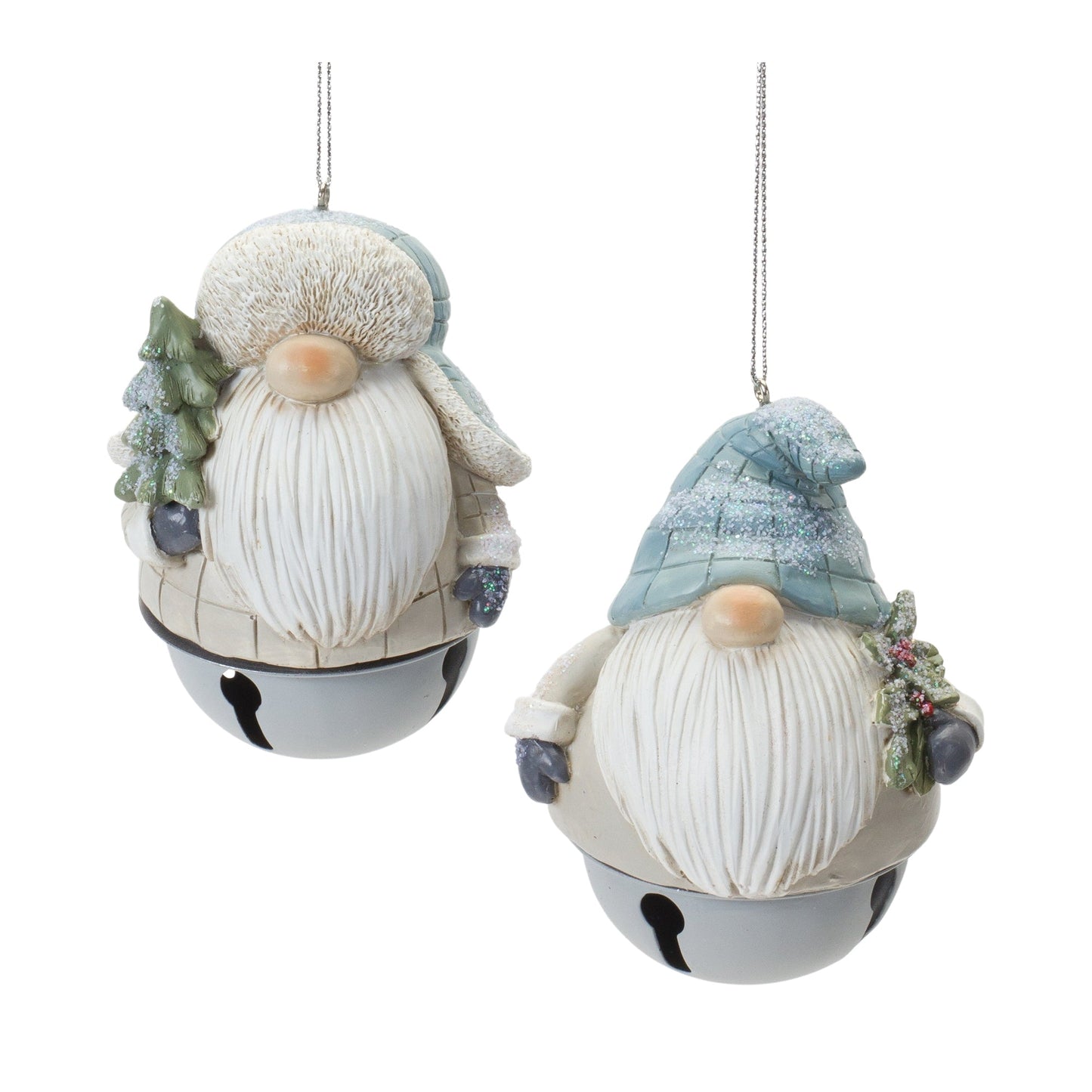 Gnome Sleigh Bell Ornament (Set of 12)