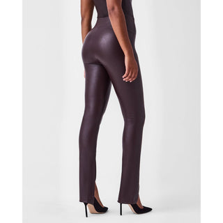 Spanx - Leather Like Front Slit Leggings