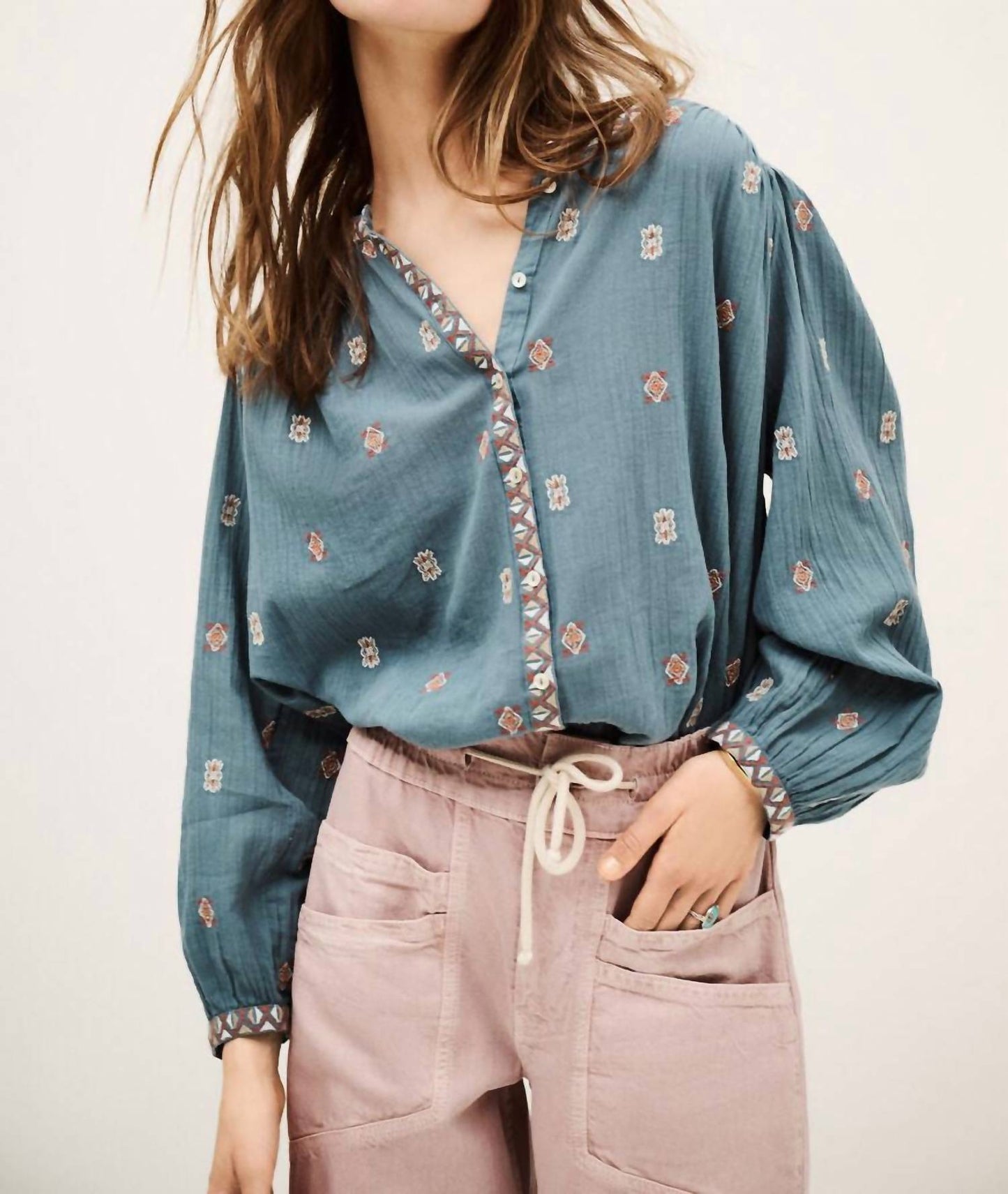 Ba&Sh - Daphne Loose Pleated Shirt