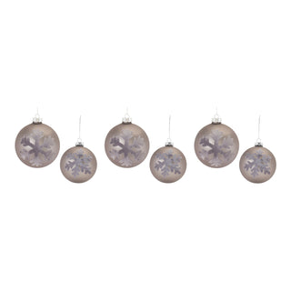 Snowflake Ball Ornament (Set of 6)