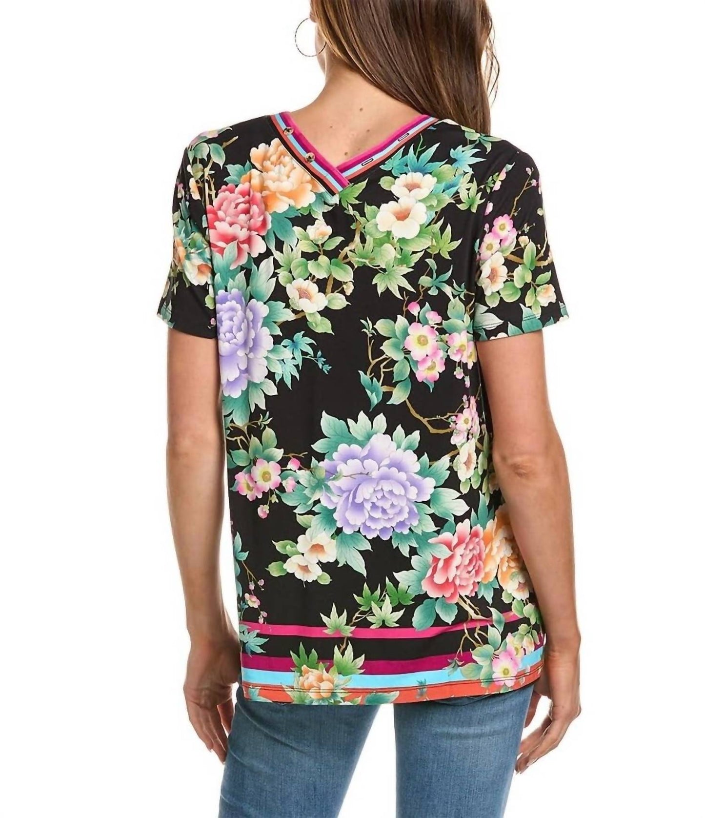 Johnny Was - The Janie Favorite Button Neck Tee
