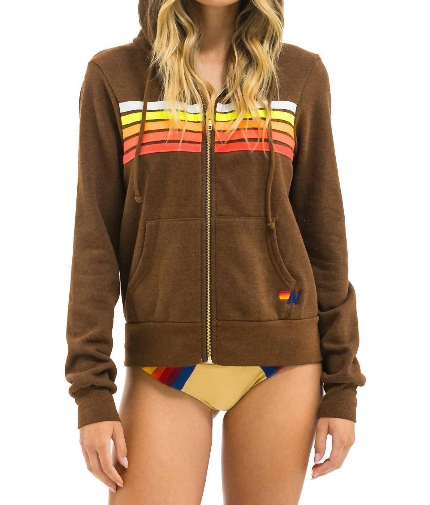 Aviator Nation - Unisex 5 Stripe Hoodie