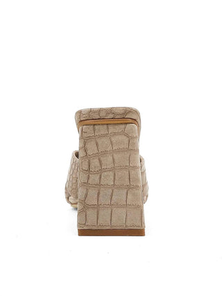 Shu Shop - Sandália feminina Eartha com salto triangular