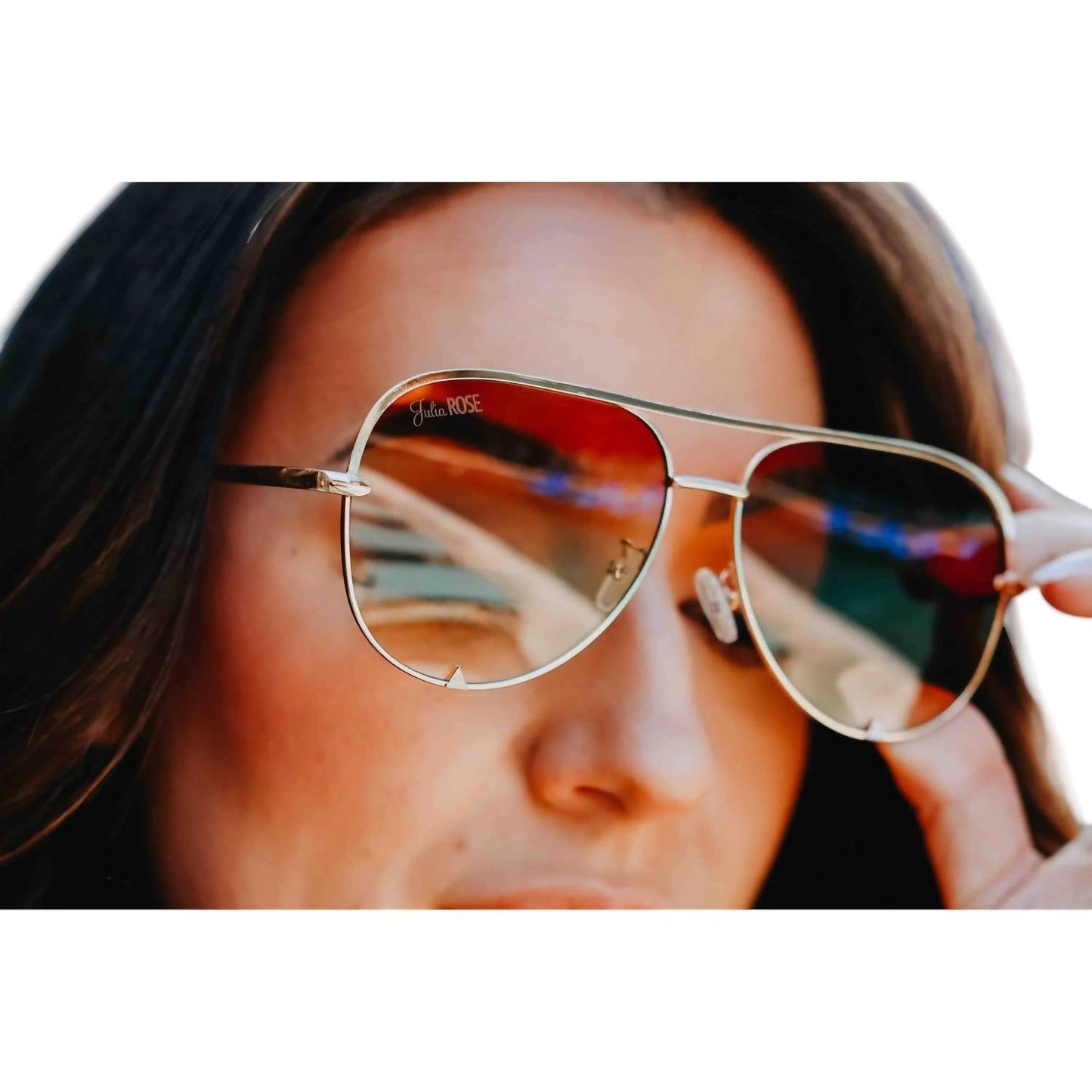 Julia Rose - Women's Kay High Quality Aviator Sunglasses