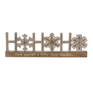 Ho Ho Ho Tabletop Sentiment Sign (Set of 2)