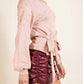 143 Story - Pearl Stud Asymmetrical Sweater