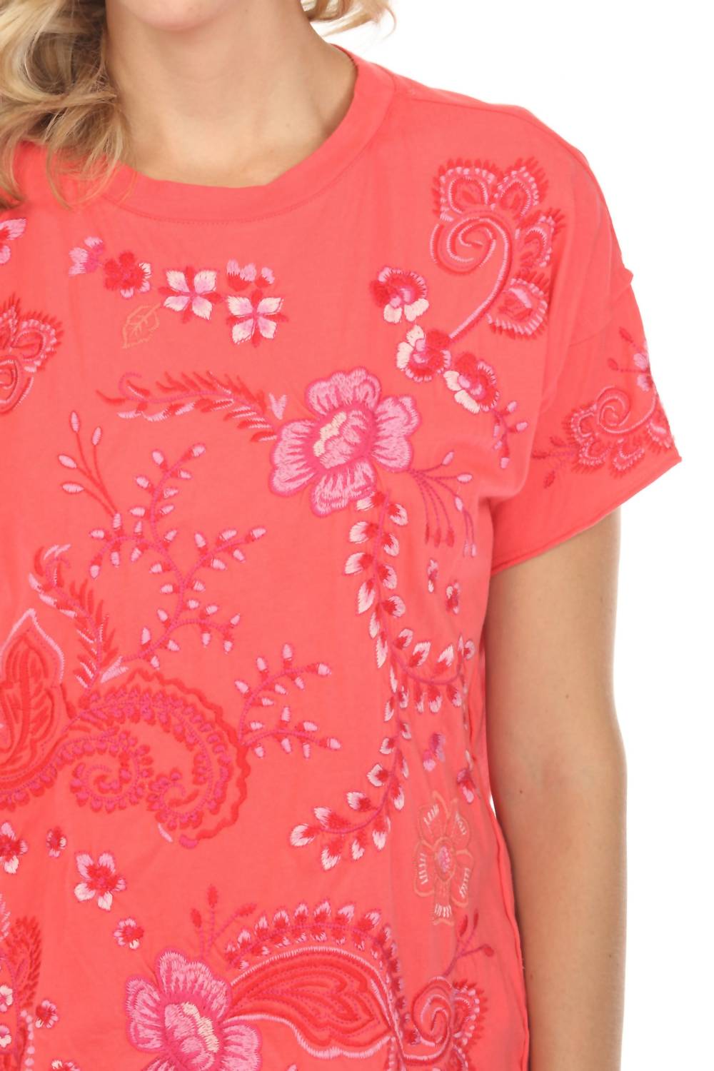 Johnny Was - Cassia Raw Detail Swing Tee