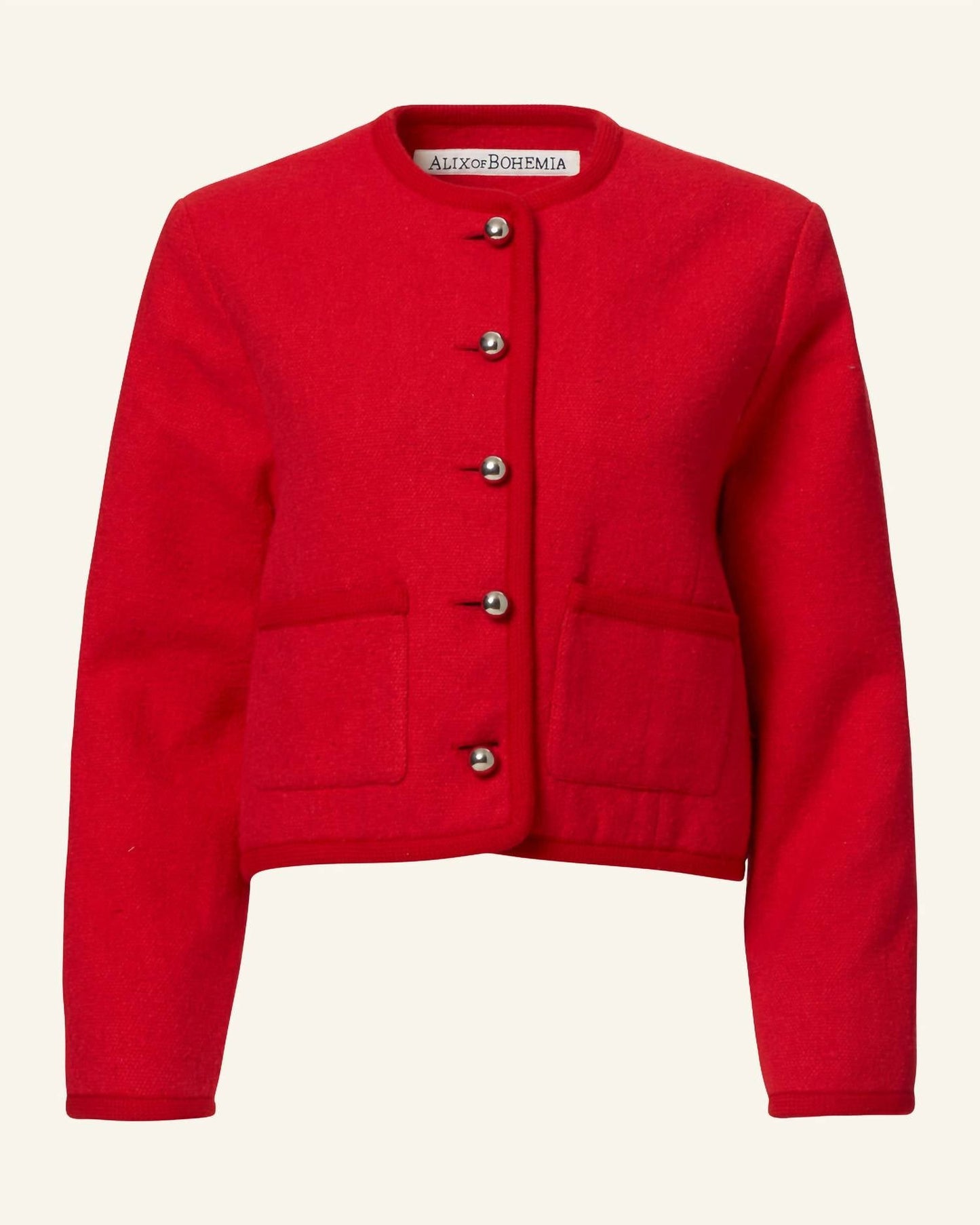 Alix Of Bohemia - Rowan Cardinal Khadi Jacket
