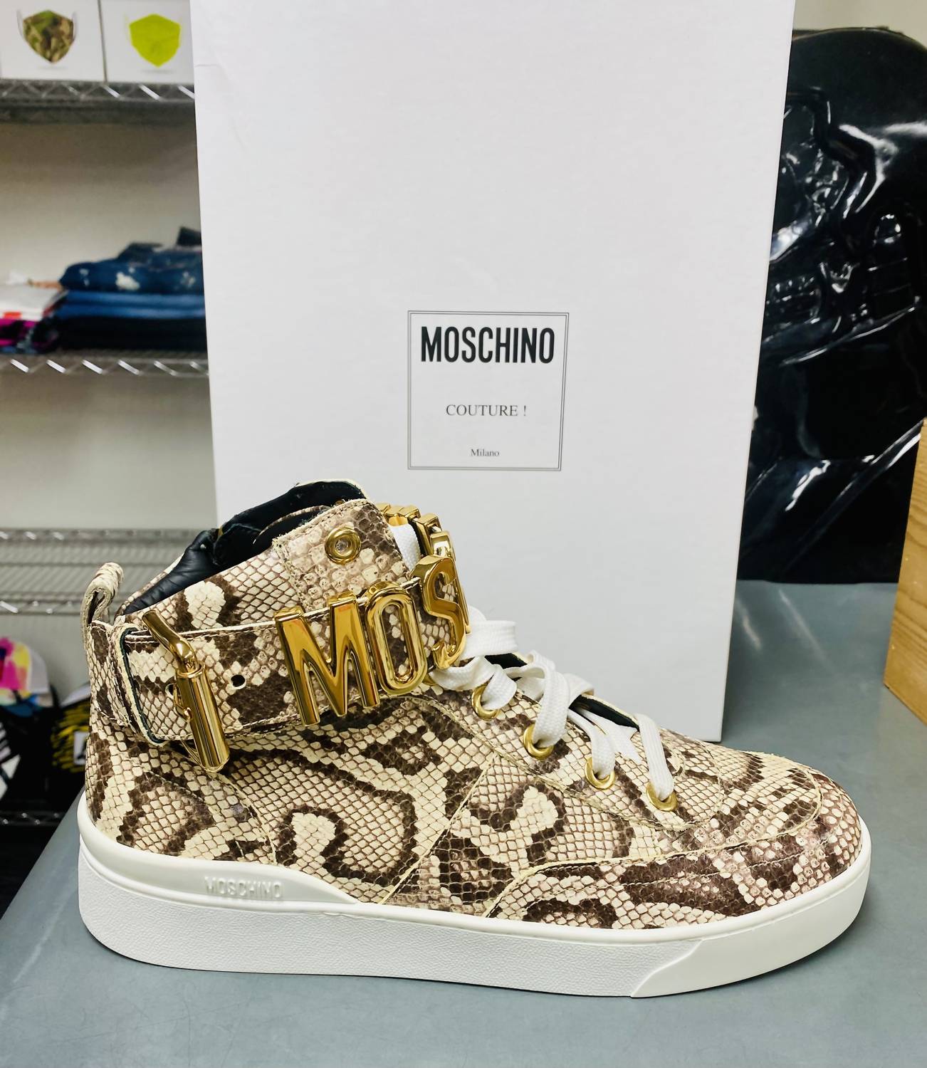Moschino - Moschino Couture Python Sneaker