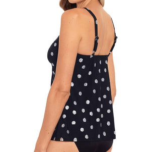 Miraclesuit - Top tankini com aro e nó de amor