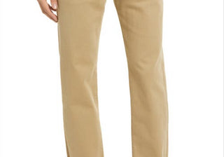 Calça Mavi Jeans Zach de sarja reta em cáqui britânico Newport tamanho 36 x 30