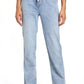 Topshop Women's High Waist Straight Leg Drawstring Jeans