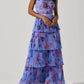 Astr - Daytona Pleated Floral Maxi Dress
