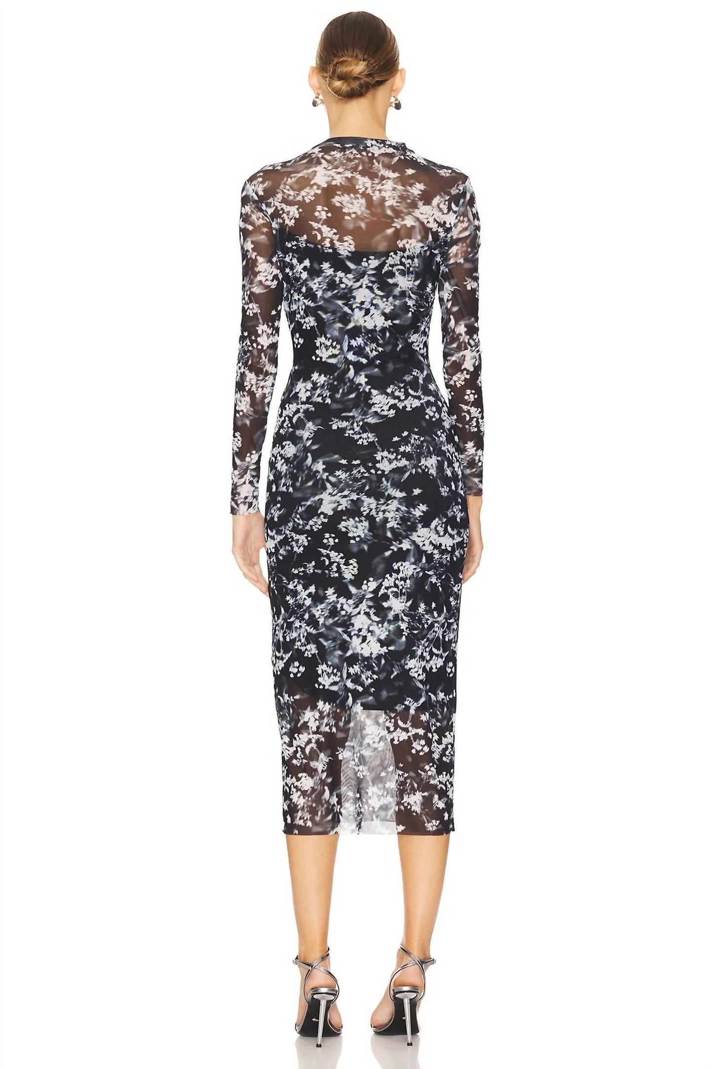 Steve Madden - Maureen Printed Long Sleeve Midi Dress