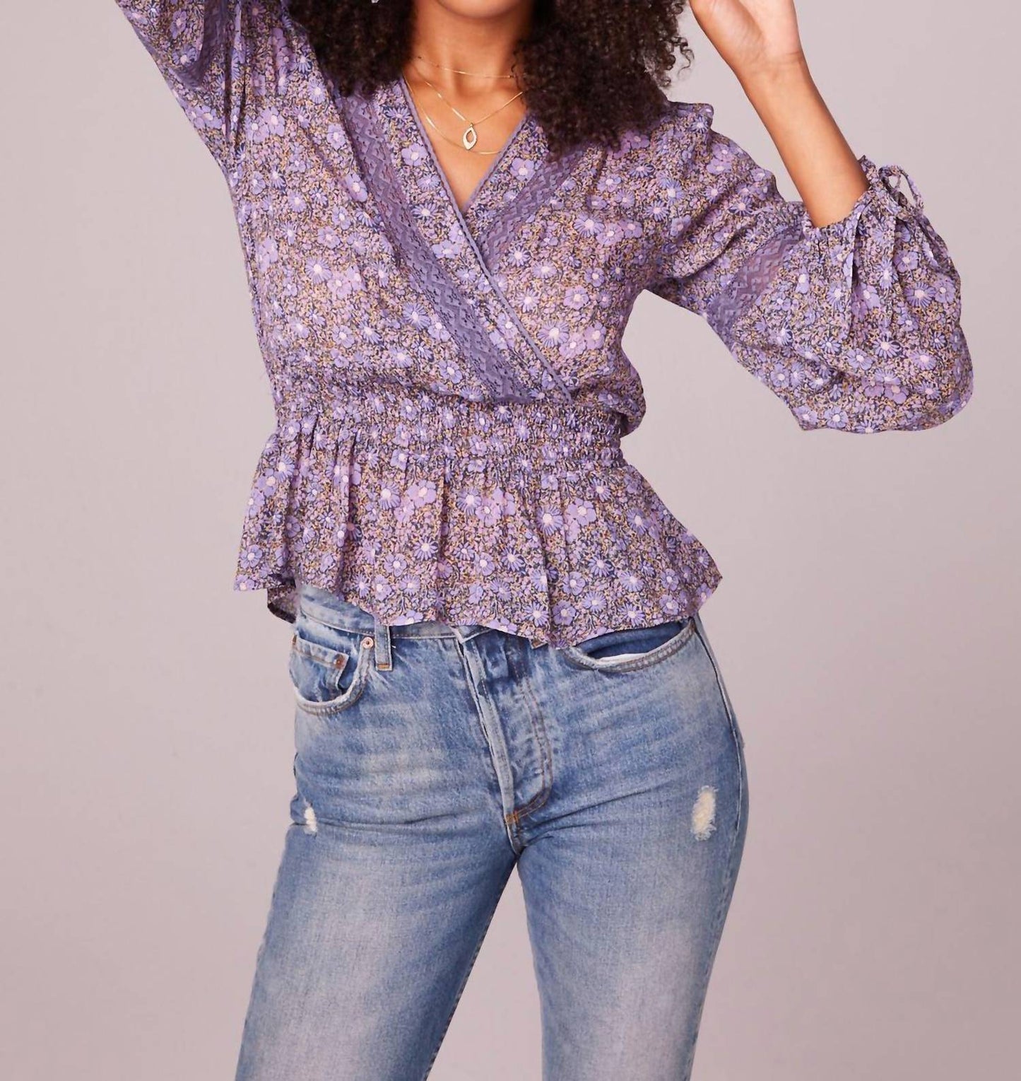 Band Of Gypsies - Floral Long Sleeve Top