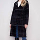 Charlie B - Long Plaid Knit Coatigan