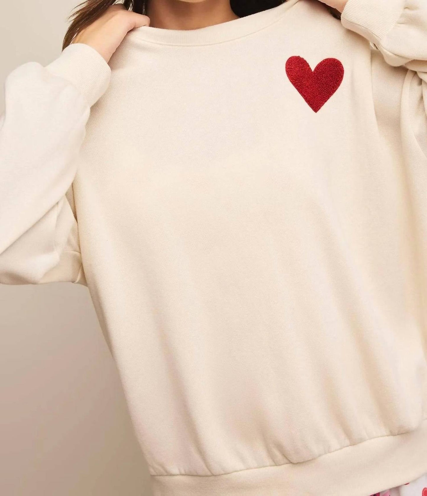 Z Supply - Oversized Heart Sweatshirt