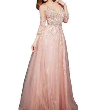 Jovani - Vestido de noiva com manga três quartos