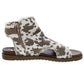 Very G - Women's Libra Cow Zip Side Open Toe Sandal