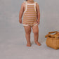 Rylee + Cru - Girl's Stripe Crochet Romper
